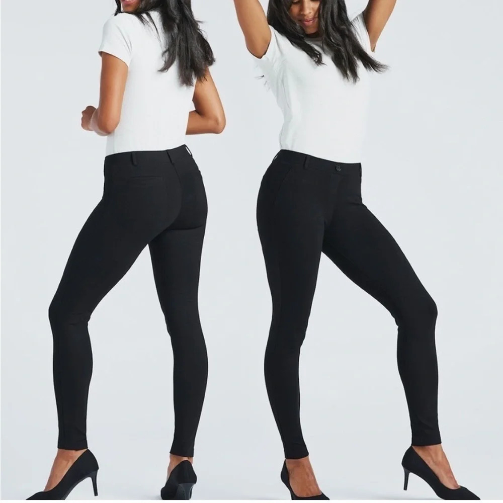 Betabrand Black Yoga Dress Pants Skinny Size Small
